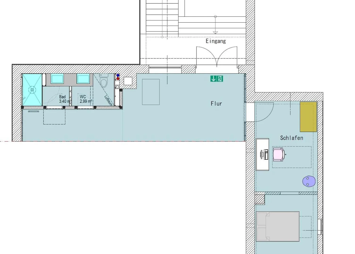Helles Zimmer Im Loft MHG 0*, Mannheim